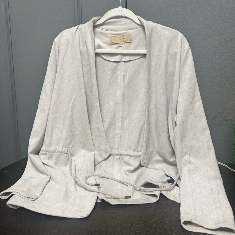 Blank NYC Gray Suede Jacket